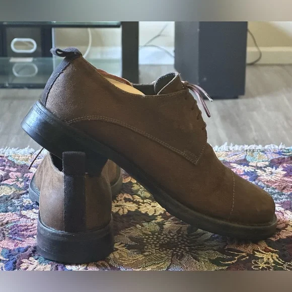 MIU MIU PRADA Cap-toe Dirty Brown Suede Men’s Shoes Size UK 6E US 7 MIU MIU PRADA Cap-toe Dirty Brown Suede Men main image 2
